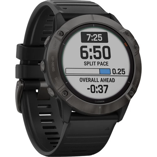 Fenix 6x pro online black with black band